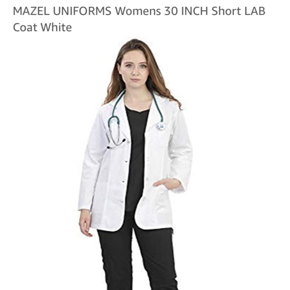 Short white coat